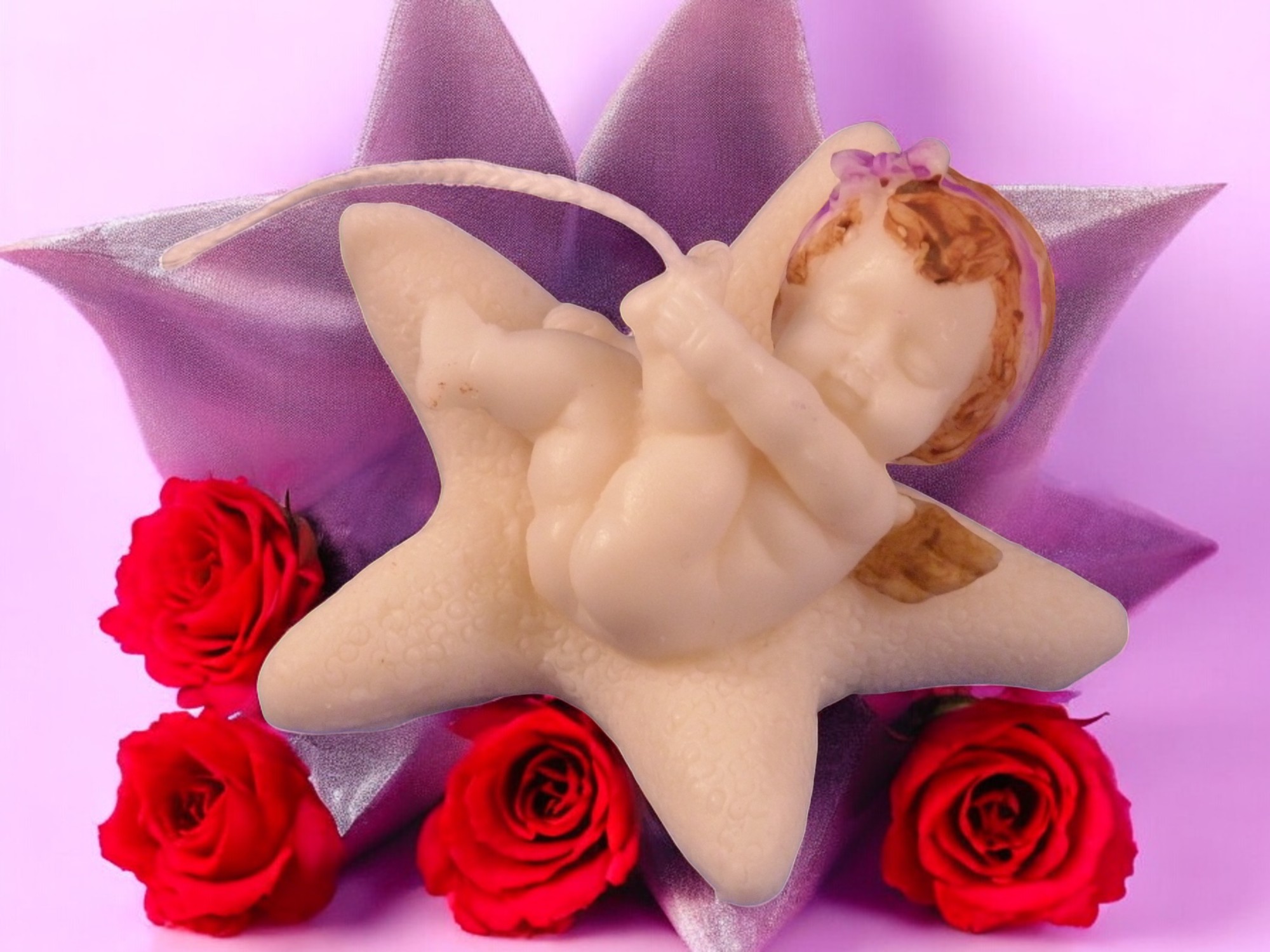 Engel op een Ster Kaars (image for) Engel op een Ster Kaars